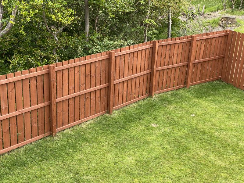 Finished Wooden Fence