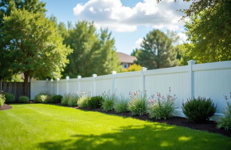 White Pvc Fence Installation